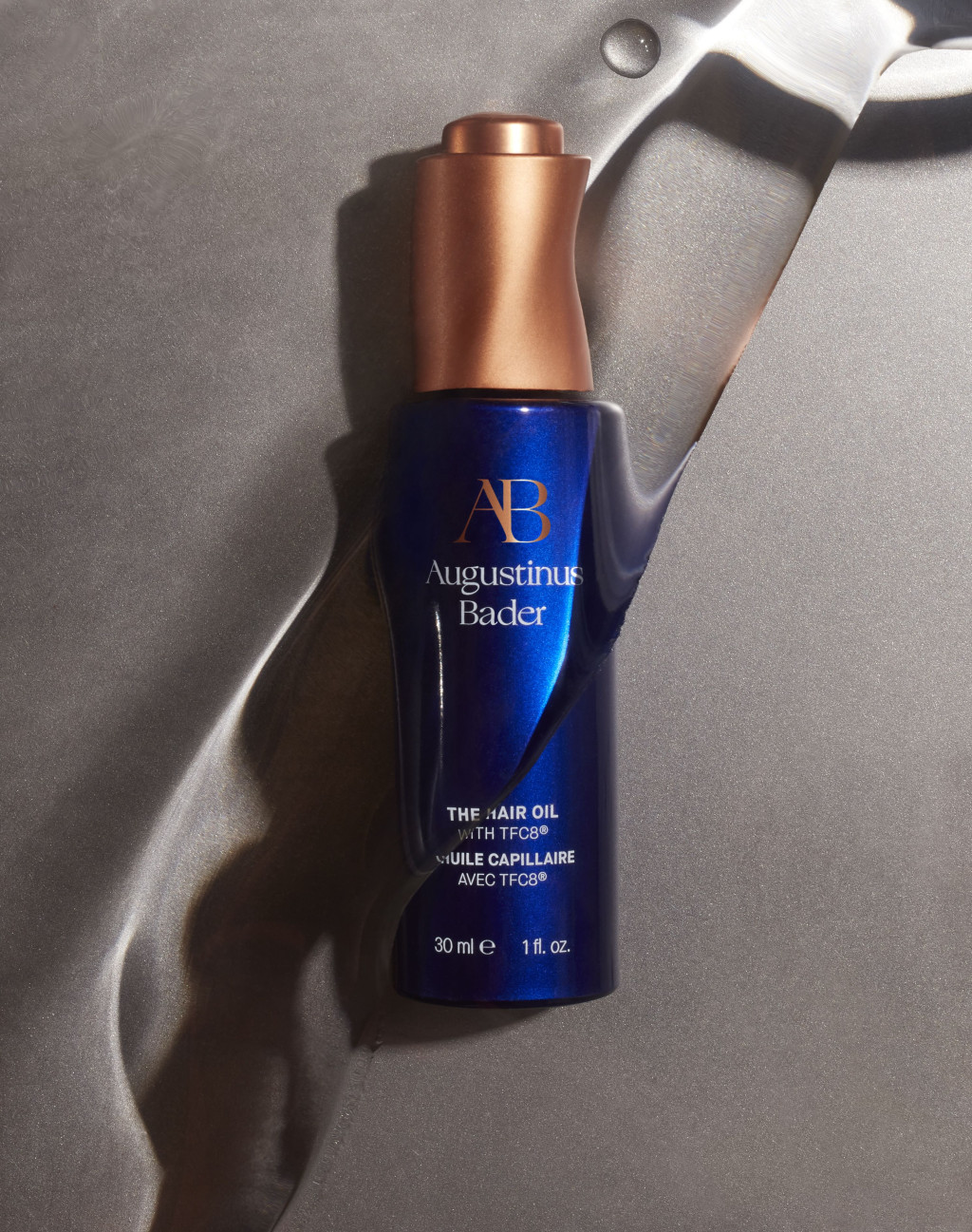 Augustinus Bader藍鑽護髮精華油/$395，成分包括摩洛哥堅果油、石榴油、猴麵包樹油和維生素E，高效滋養秀髮，從而幫助減少斷髮。